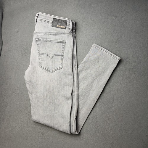 Diesel Sleenker-X Jeans Men 33x32 Gray Slim Skinny Stretch Denim Button Fly Pant