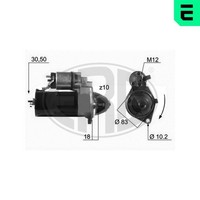 ERA Anlasser Starter 220132A FüR Zafira Opel Vectra J96 V94 Omega T98 12V Astra