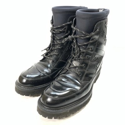 Used Men's Women's Louis Vuitton Bm1119 20Ss Landscape Line Ankle Boots 17 FoD40