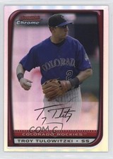 2008 Bowman Chrome Refractor Troy Tulowitzki #132 0h6x