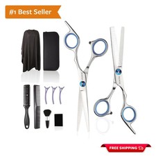 11-Piece Professional Haircut Scissors Kit - Lightweight  Ergonomic Design