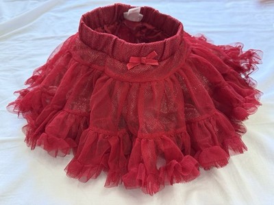 Cat & Jack Baby Tutu Skirt Christmas Red Newborn NB Photo Fancy Adorable Cute