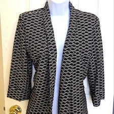Kasper Jacket Women's Size Small Black/White NWOT