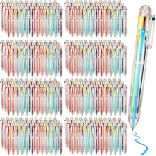 150 Pcs 6 in 1 Multicolor Pen Bulk 0.5 mm 6 Colors Retractable Colorful Ink R...