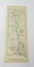 Automobile Club Strip Map Bencia to Lakeport CA Napa St. Helena Calistoga c1916