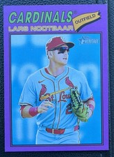 Lars Nootbaar 2026 Topps Heritage Light Purple #198 Cardinals Short Print SP