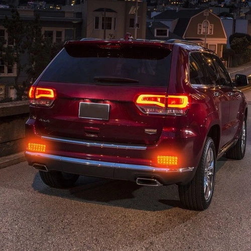 Red/Amber 21-LED Side Marker Clearance Light Rectangle 12V Truck Trailer Camper - Picture 6 of 42