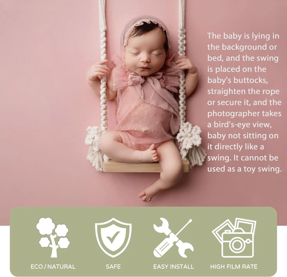 Accesorios para fotos de columpio para recién nacidos M&G  Foto 3 de 4