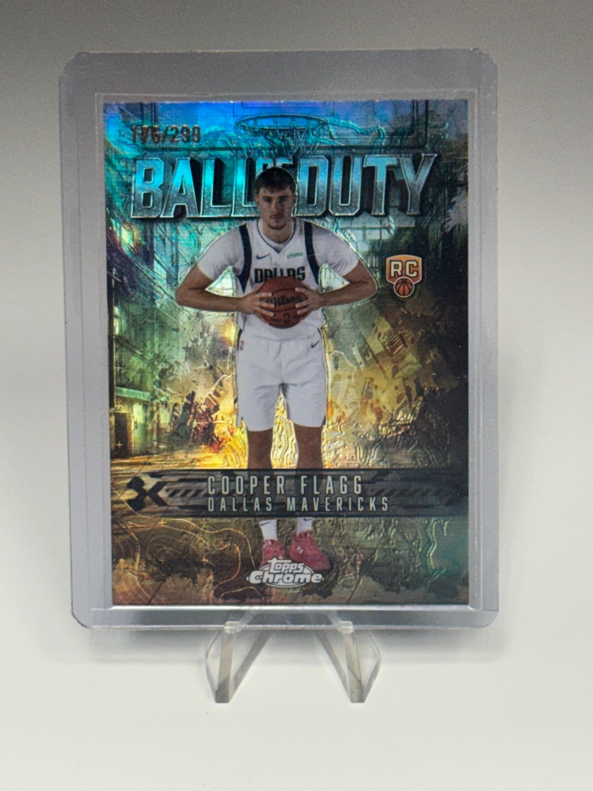 ** 2025-2026 Topps Chrome COOPER FLAGG RC - Ball of Duty Teal Refractor /299 **