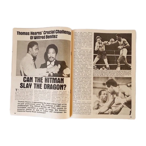 1983 JAN World Boxing magazine Thomas Hit Man Hearns GdWriting - Picture 5 of 7