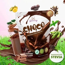 Glowming Shape Choco Blast - Chocolate Mint Flavor, 10 Sachets
