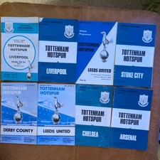 120x Tottenham Hotspurs Programmes from a range of years between 1970-2000