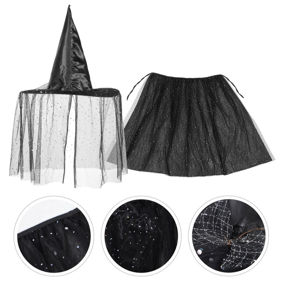 Costume Halloween Bambino Mantello E Cappello Da Mago, Blu, 80x122 Cm, Per 4-12 Anni