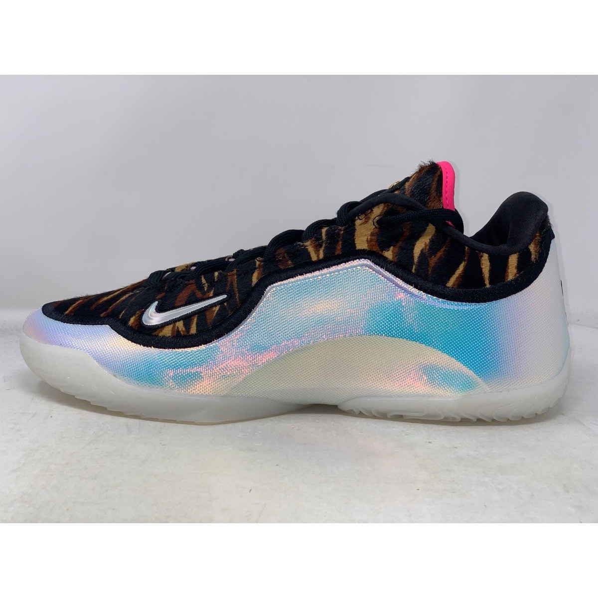 Nike Lebron 23 'Heat Wave Chrome' Leopard Pony Hair Sneakers, Size