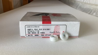 A&E LLC  Bobbins Style ''G'' Black / White - 69 Poly Tex 70 - MADE IN THE U.S.A
