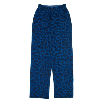 LEON AND HARPER Femmes Pantalon Velours Côtelé Bleu Décontractée Droit W24 L29 - Photo 1/4