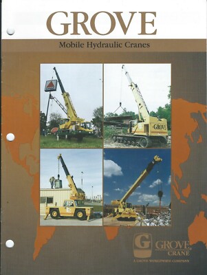 Equipment Brochure -  Grove - Mobile Hydraulic Crane Product Line c1995 (E6373)