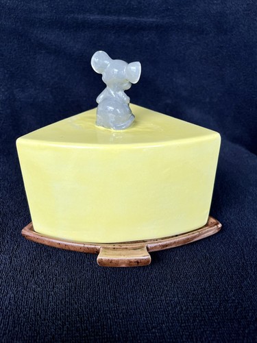 Vintage 1960’s Mouse Cheese Wedge Serving Plate/Dish And Cover - Picture 5 of 12