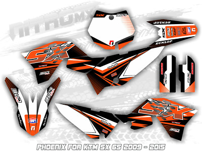 NitroMX Graphic Kit for KTM SX 65 SX65 2009 2010 2011 2012 2013 2014 2015 Decals NitroMX Graphic Kit for KTM SX 65 SX65 2009 2010 2011 2012 2013 2014 2015 Decals