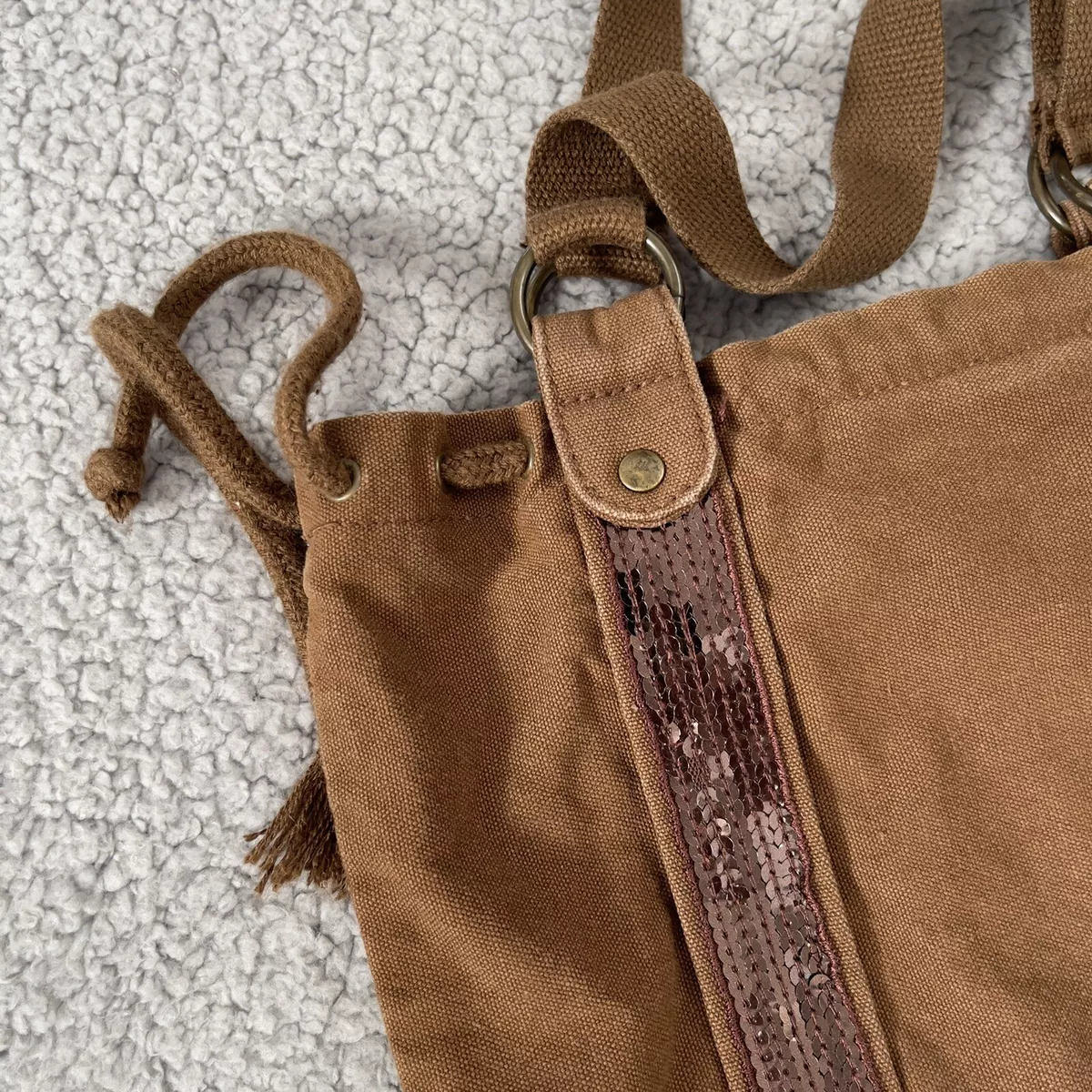 GAP Purse Y2K Mini Purse Shoulder Bag Gap Kids Brown Mini Tote Bag