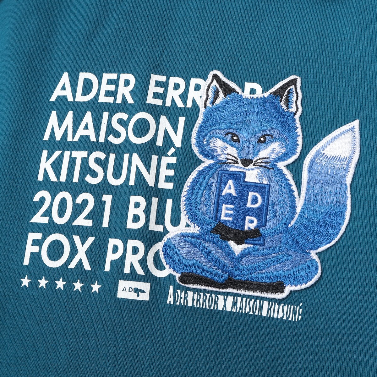 ADER ERROR x MAISON KITSUNE 21FW Meditation Fox Hoodie | eBay