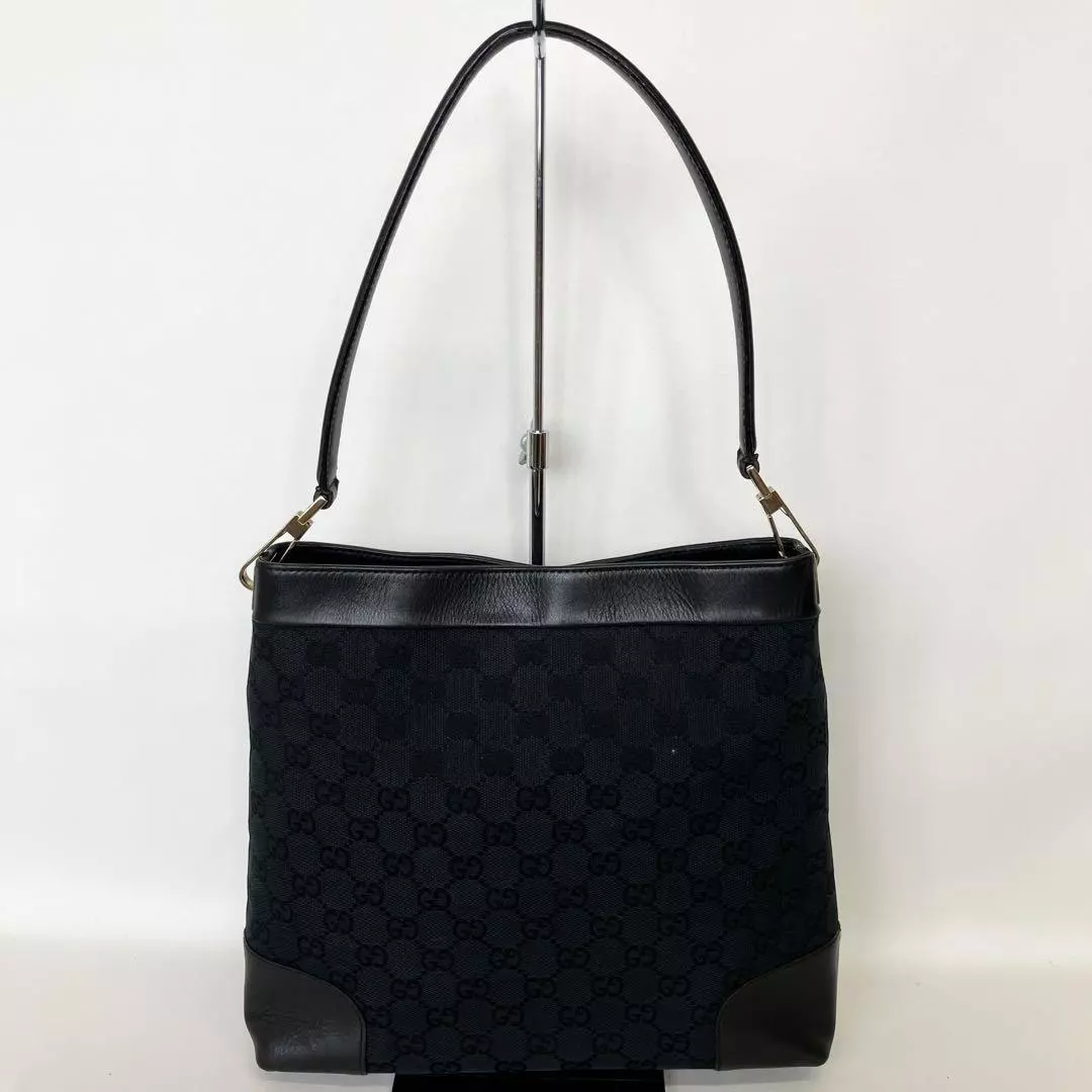 2409 159 Gucci GG sac à bandoulière en toile noir #PE01R0