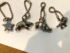 4 Creative Simulation Metal 1 Ring Keychain Pendant Gift