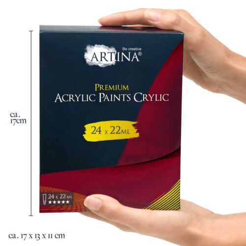 24x22ml Acrylfarben Set Acryl Farben Acrylfarbe Tuben Malfarbe Malfarben Malen - Bild 3 von 11