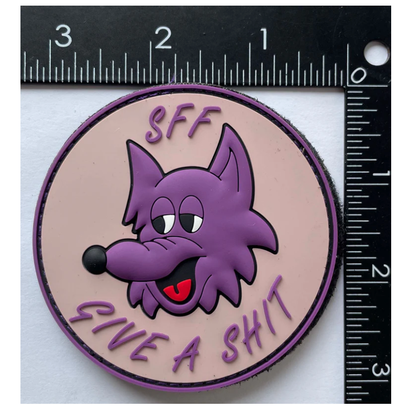 Marine Corps VMM-364 Purple Fox Special Forces PVC Patch with Hook and Loop Fastener