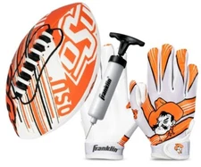 Oklahoma State Cowboys Kids NCAA Air Tech Mini Football & Gloves Set, Ages 4-9