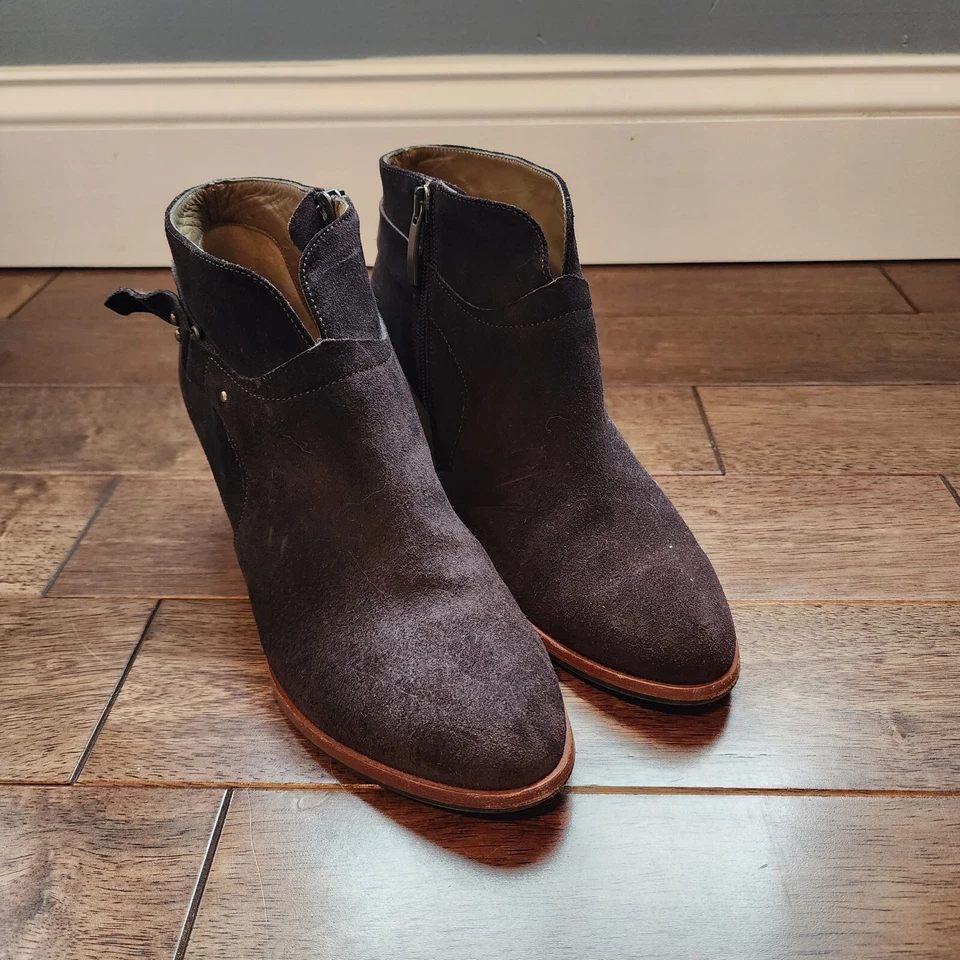 Botines de gamuza Anyi Lu/Vanessa/botines de cuero marrón/talla 37 Foto 2 de 4