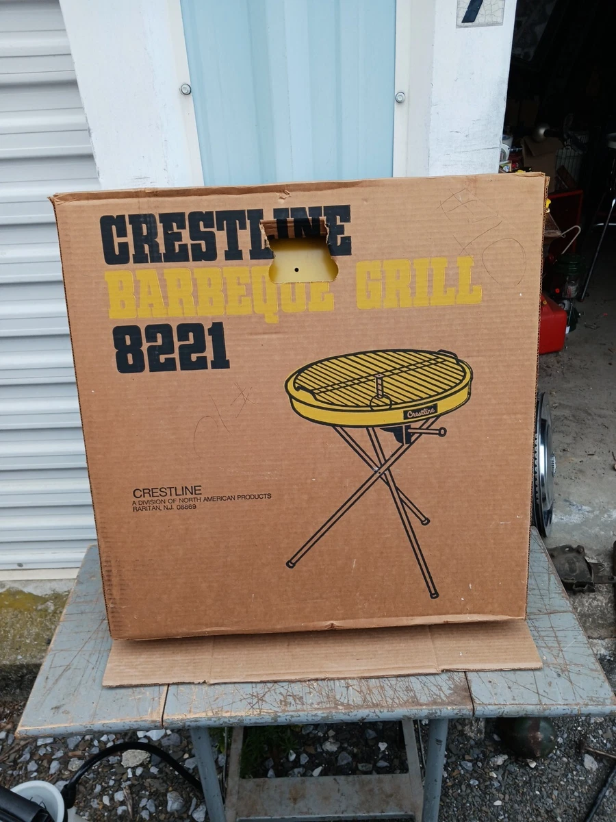 Vintage Crestline 8221 Round Barbeque Charcoal Grill made USA | eBay