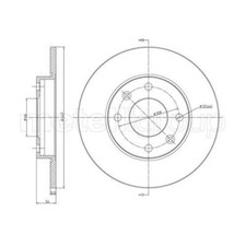 METELLI 2x Bremsscheibe hinten Ø247 mm für Peugeot 206 Schrägheck 2A/C 1.1i 1.1
