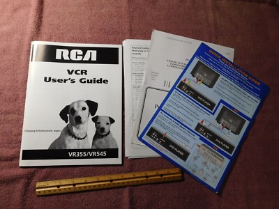 RCA VCR Users Guide & Misc. Paperwork Vintage 2001