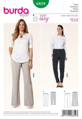 burda style Nr. 6859 Schlupfhose Gr. 44 - 60