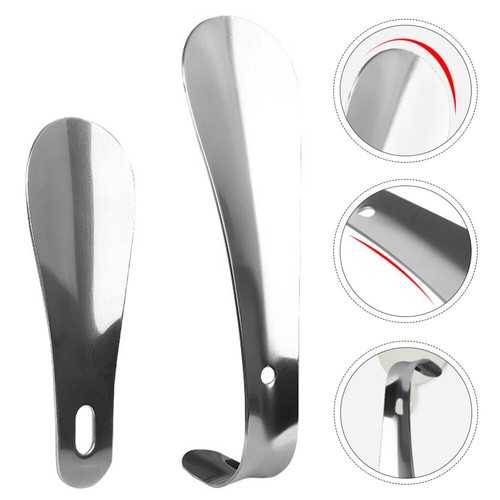 2 Pcs Shoe Lifter Long Handled Horn for Men Shoehorn Elder Women's