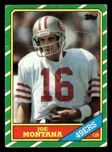 1986 Topps #156 Joe Montana *Low Grade*