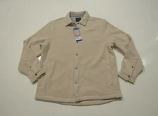 Legacy COPPER & OAK Snap Front Ivory Shirt Jacket Shacket Sz Large NWT Mens