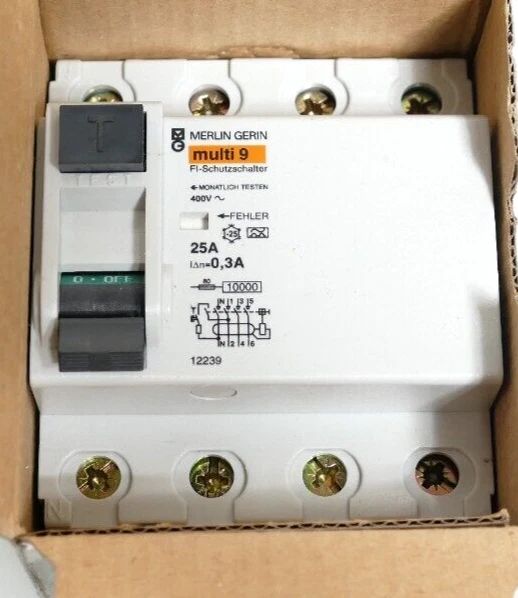 Merlin Gerin multi9 Fehlerstrom-Schutzschalter 12239 - Bild 3 von 3