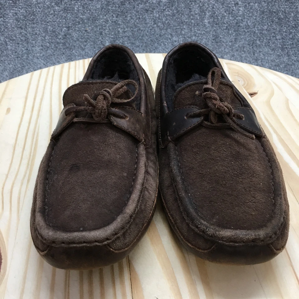 Zapatillas UGG Australia Para Hombre 9 Byron Mocasines Cuero Marrón Sin usar, en caja Piel de oveja 5102 Foto 4 de 4