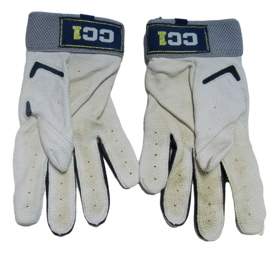Carlos Correa Game Worn Used Adidas Blue White CC1 Batting Gloves XL Pair - Image 2 of 2