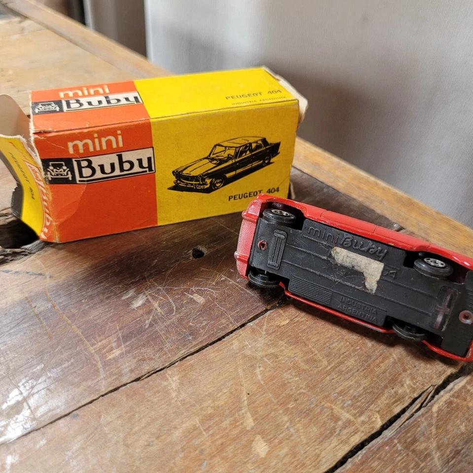 COCHE ANTIGUO MINIATURA MINI BUBY PEUGEOT 404 | CON CAJA Foto 4 de 4