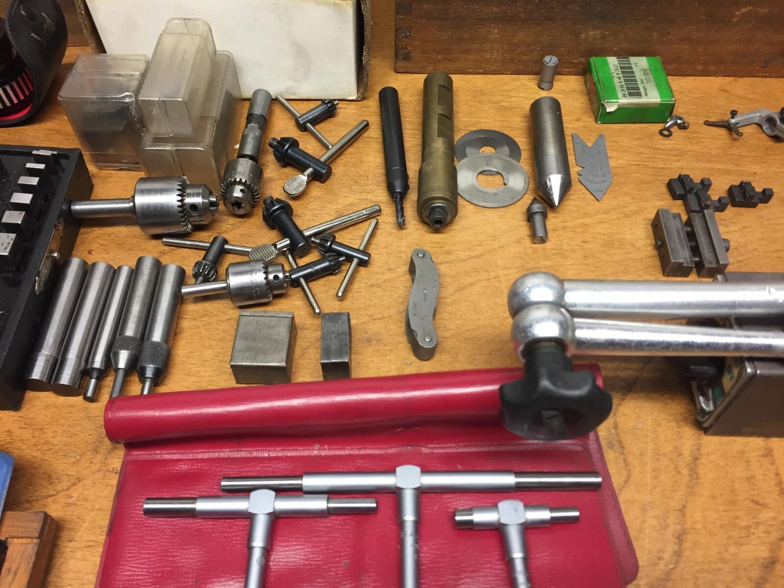 Used Machinist tools lot. Starret, Brown & Sharpe, Mitutoyo, Peacock