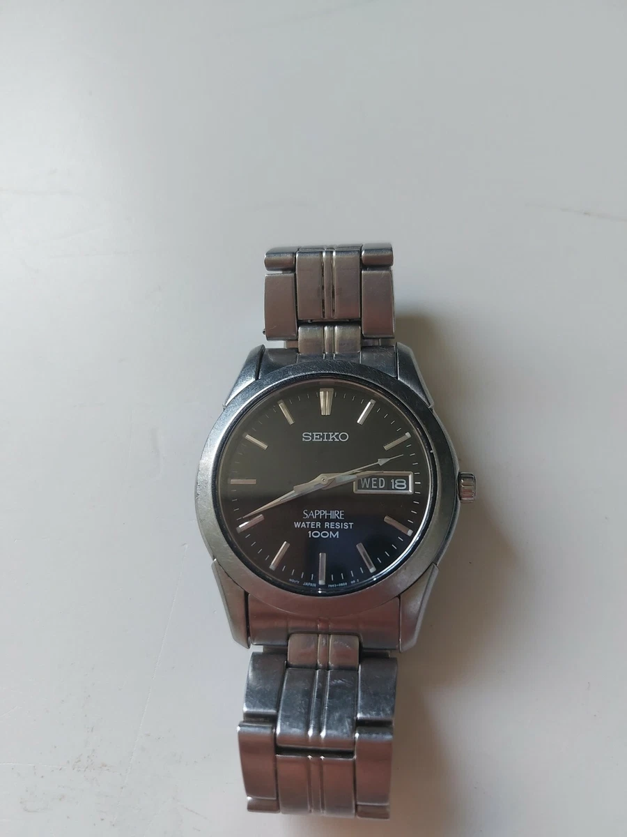 Seiko sapphire mens best sale watch