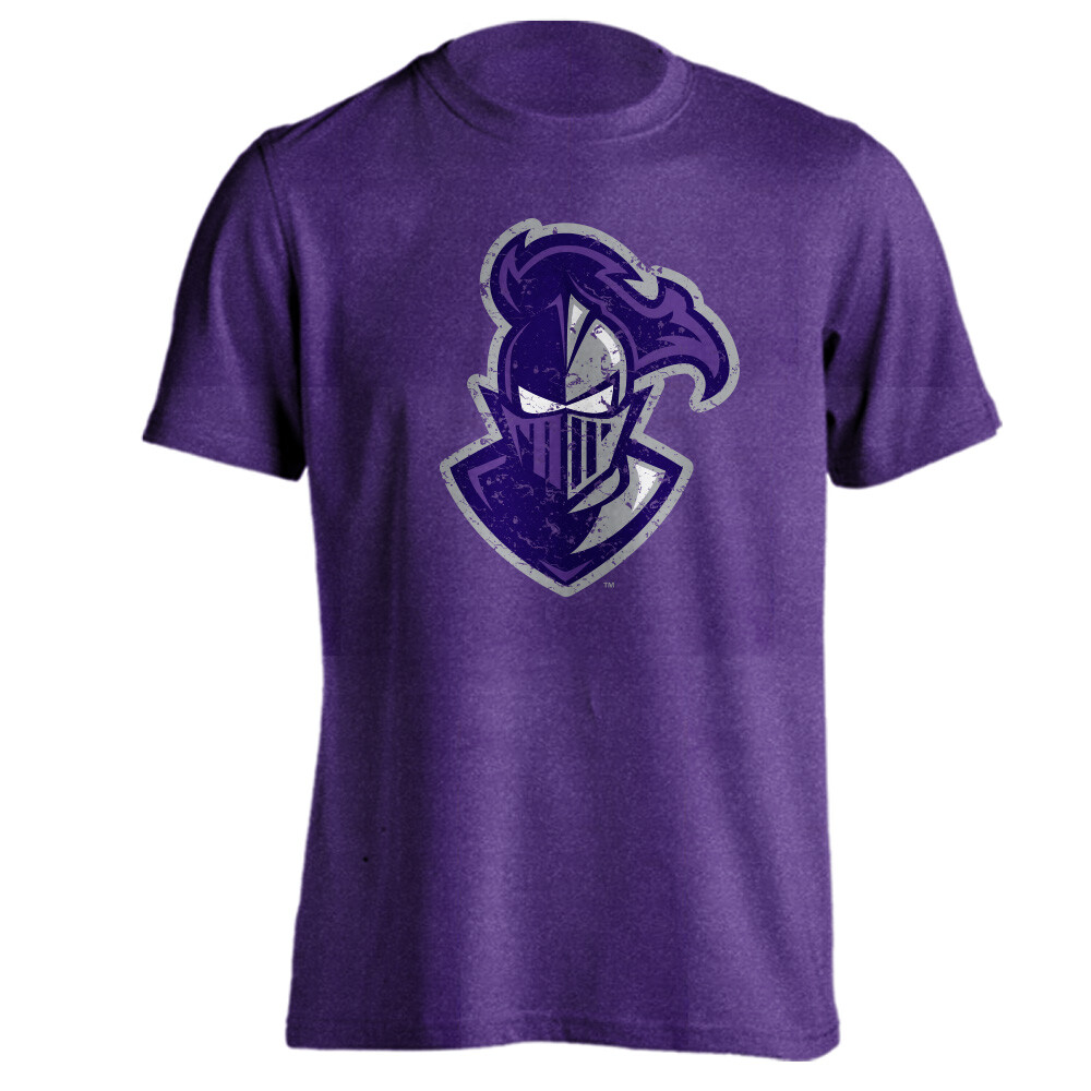 Furman University Paladins Basic Block Short Sleeve T Shirt - Purple