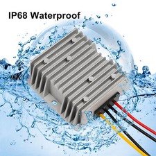 Waterproof DC/DC Converter Regulator 12V Step Up to 13.8V 3A-18A 8
