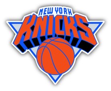 New York Knicks NBA Basketball Ball Car Bumper Sticker Decal - 3'', 5'' or 6''