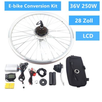 36 V 250 W Elektrofahrrad Umbausatz E-bike Conversion Kit für 28 Zoll Hinterrad