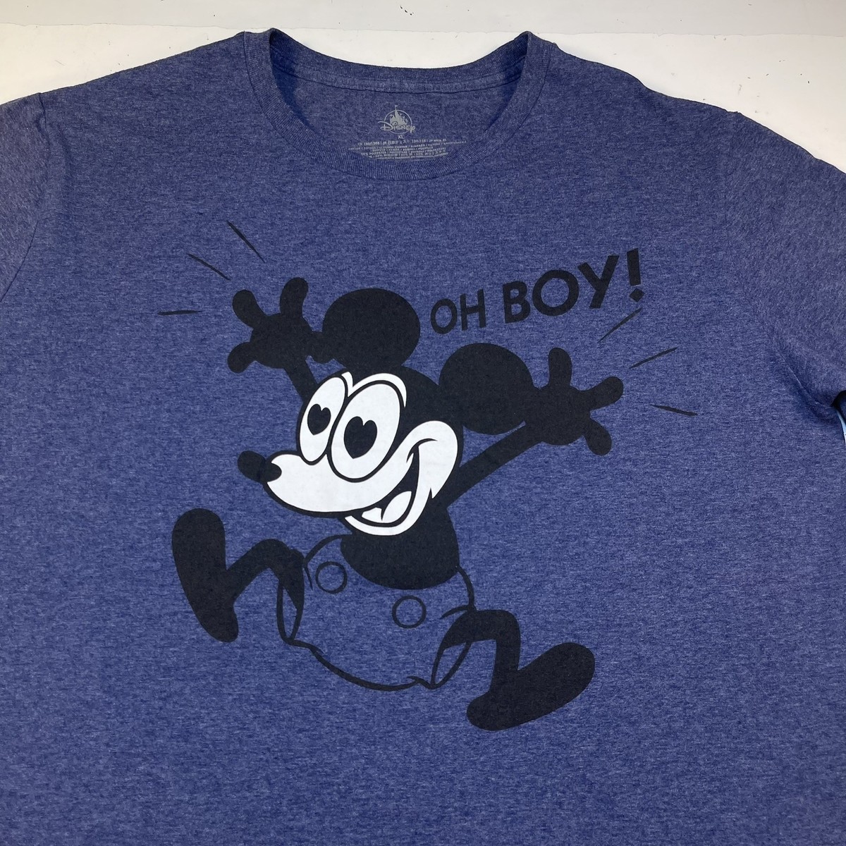 DISNEY DISNEYLAND MICKEY MOUSE Oh Boy Heart Big Eyes TEE T SHIRT