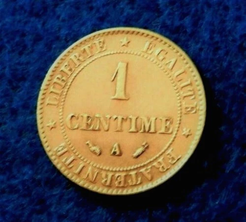 1887 France Centime - Amazing Coin with only 400K Minted - See Pics! - Image 2 of 2